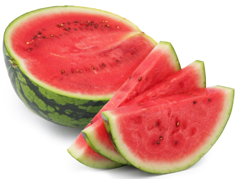 Kontraindikationen zum Abnehmen in Wassermelonen. 